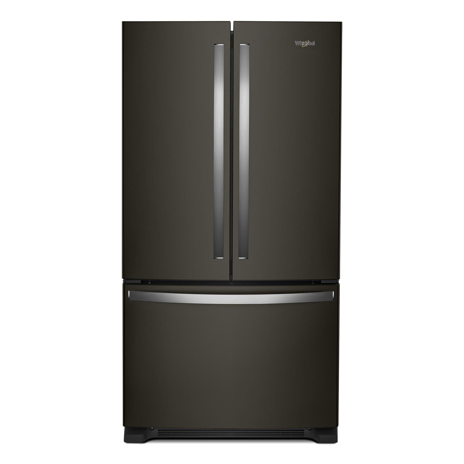 Whirlpool - 35.6 Inch 20 cu. ft French Door Refrigerator in Black Stainless - WRFC2036RV