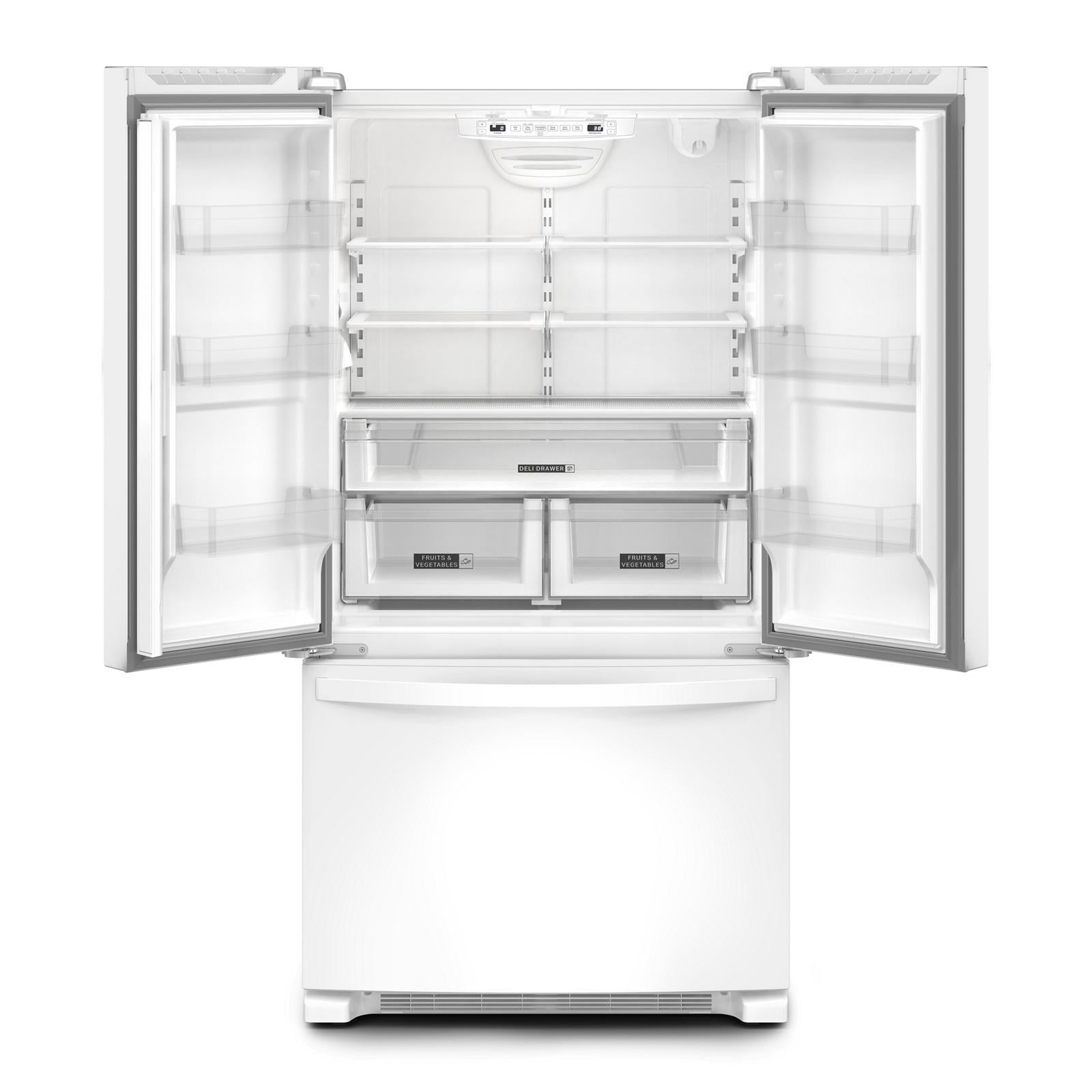 Whirlpool - 35.6 Inch 20 cu. ft French Door Refrigerator in White - WRFC2036RW