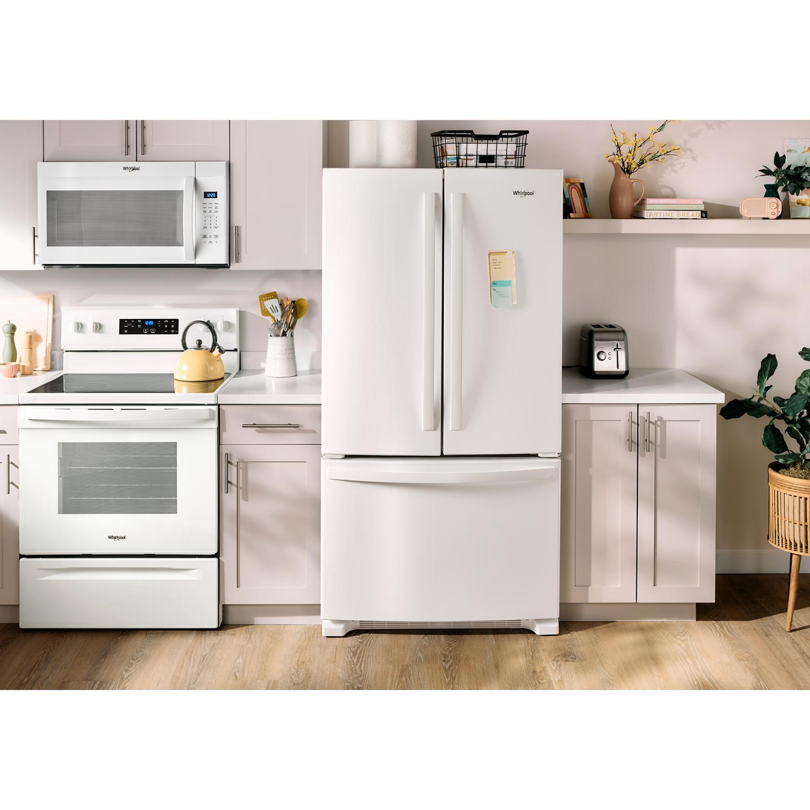 Whirlpool - 35.6 Inch 20 cu. ft French Door Refrigerator in White - WRFC2036RW