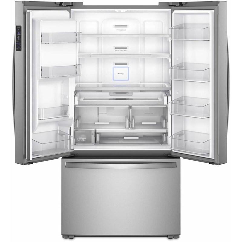 Whirlpool - 36 Inch 23.8 cu. ft French Door Refrigerator in Stainless - WRFC9636RZ