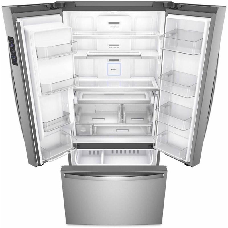 Whirlpool - 36 Inch 23.8 cu. ft French Door Refrigerator in Stainless - WRFC9636RZ