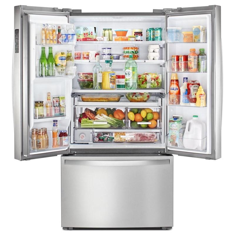 Whirlpool - 36 Inch 23.8 cu. ft French Door Refrigerator in Stainless - WRFC9636RZ