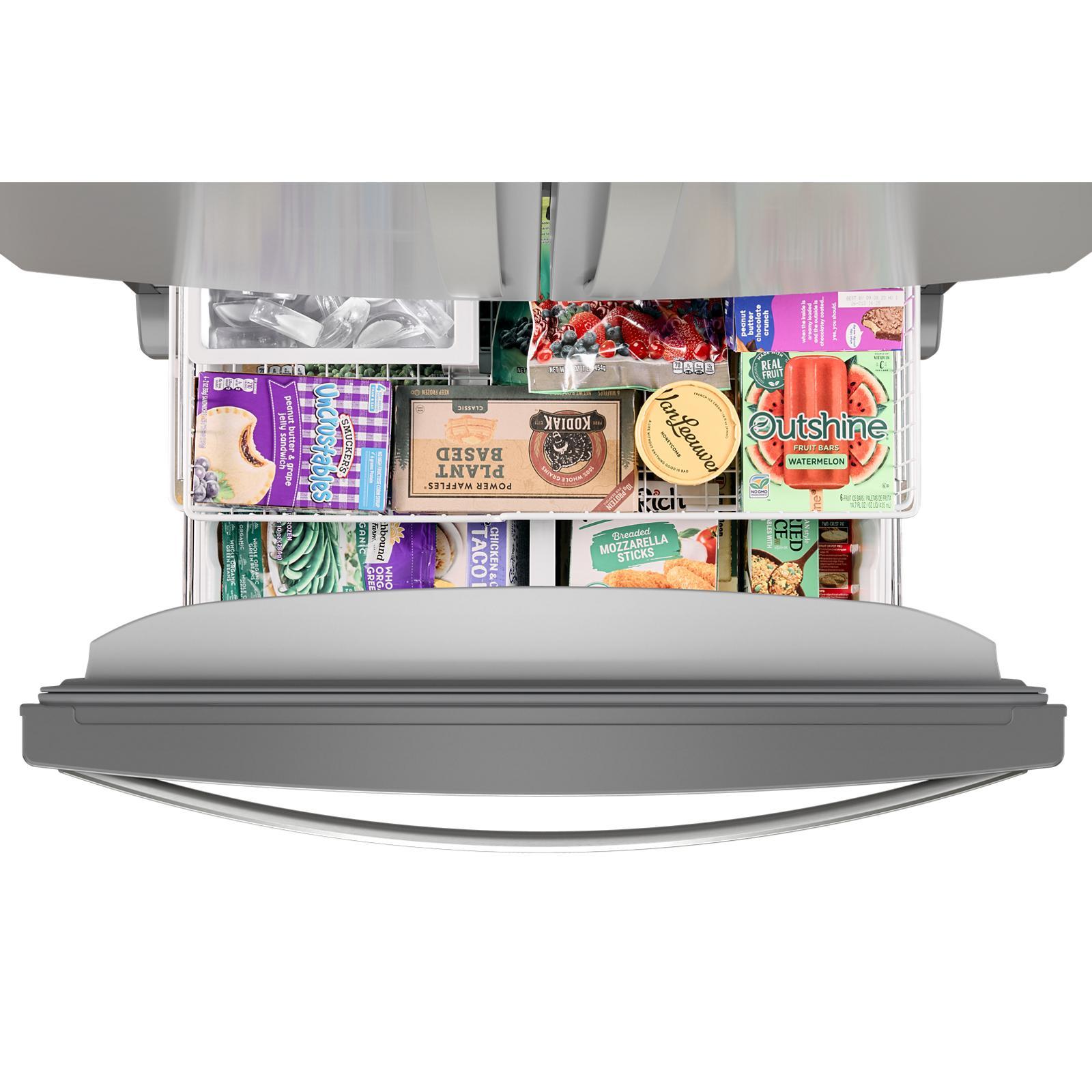 Whirlpool - 35.63 Inch 25.2 cu. ft French Door Refrigerator in FingerPrint Resistant Stainless - WRFF3036RZ