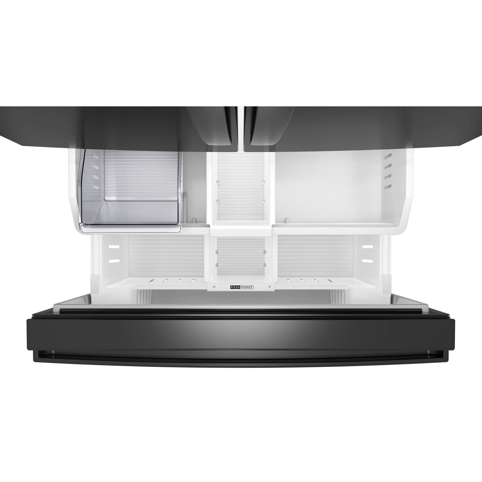 Whirlpool - 36 Inch 31 cu. ft French Door Refrigerator in Black - WRFF3136SB