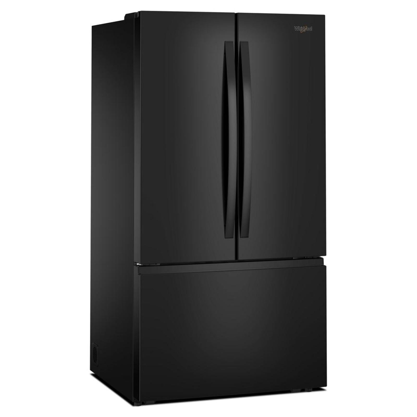 Whirlpool - 36 Inch 31 cu. ft French Door Refrigerator in Black - WRFF3136SB