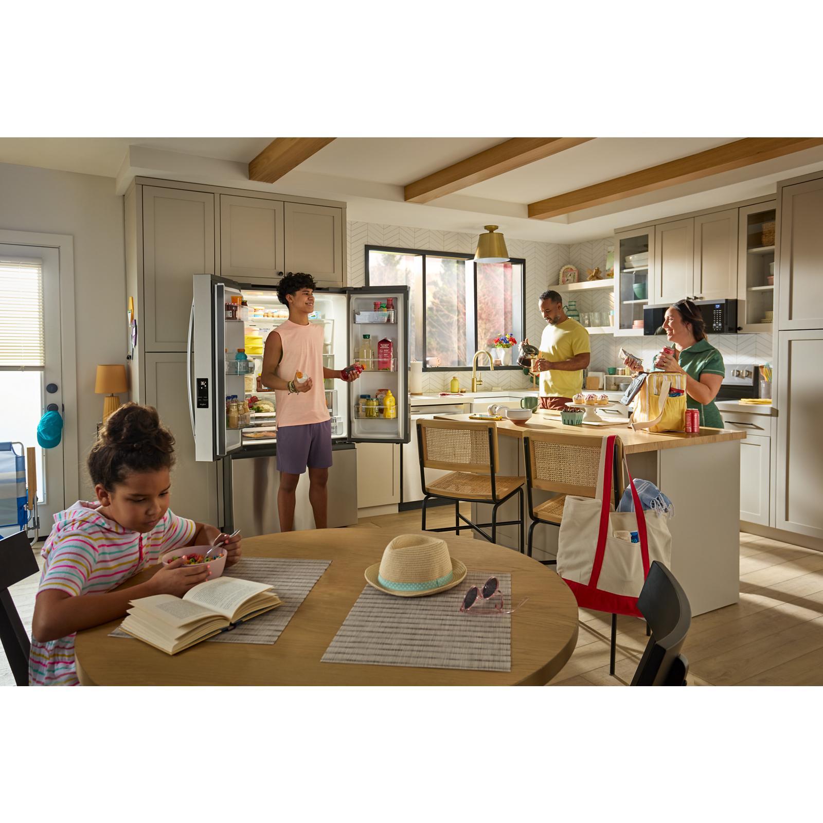 Whirlpool - 36 Inch 31 cu. ft French Door Refrigerator in Stainless - WRFF3136SZ