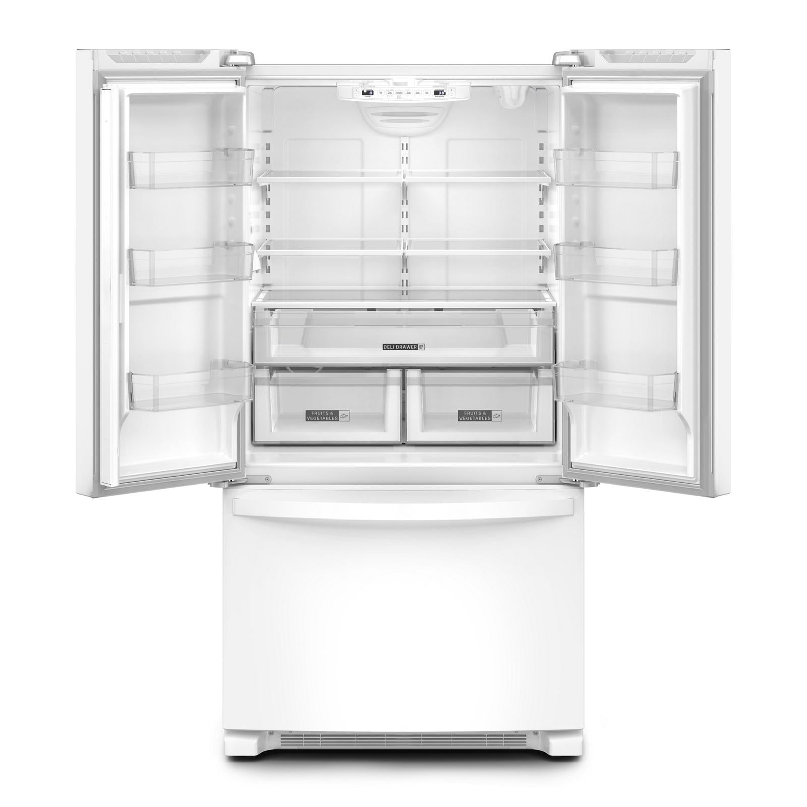 Whirlpool - 35.6 Inch 25.2 cu. ft French Door Refrigerator in White - WRFF3236RW