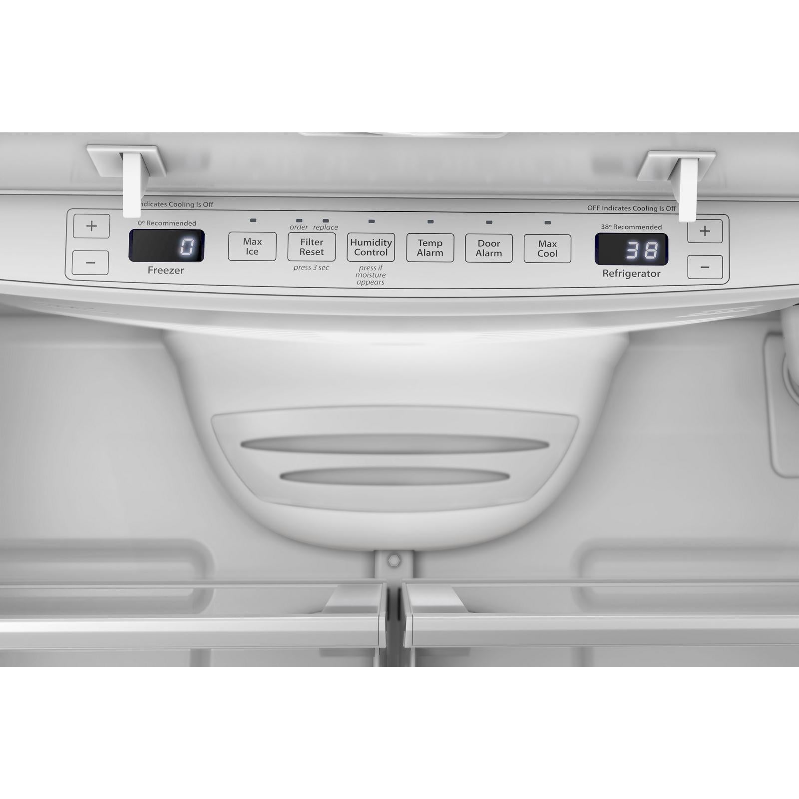 Whirlpool - 35.6 Inch 25.2 cu. ft French Door Refrigerator in White - WRFF3236RW