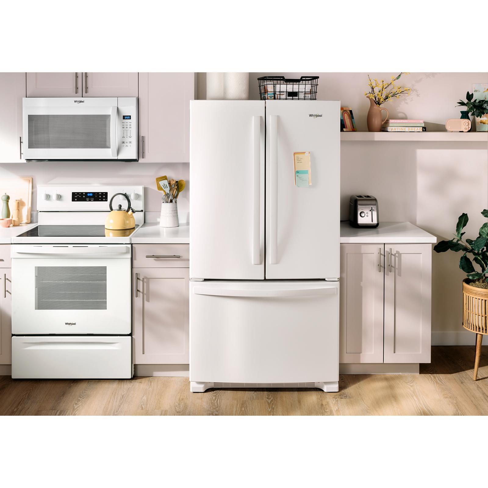 Whirlpool - 35.6 Inch 25.2 cu. ft French Door Refrigerator in White - WRFF3236RW