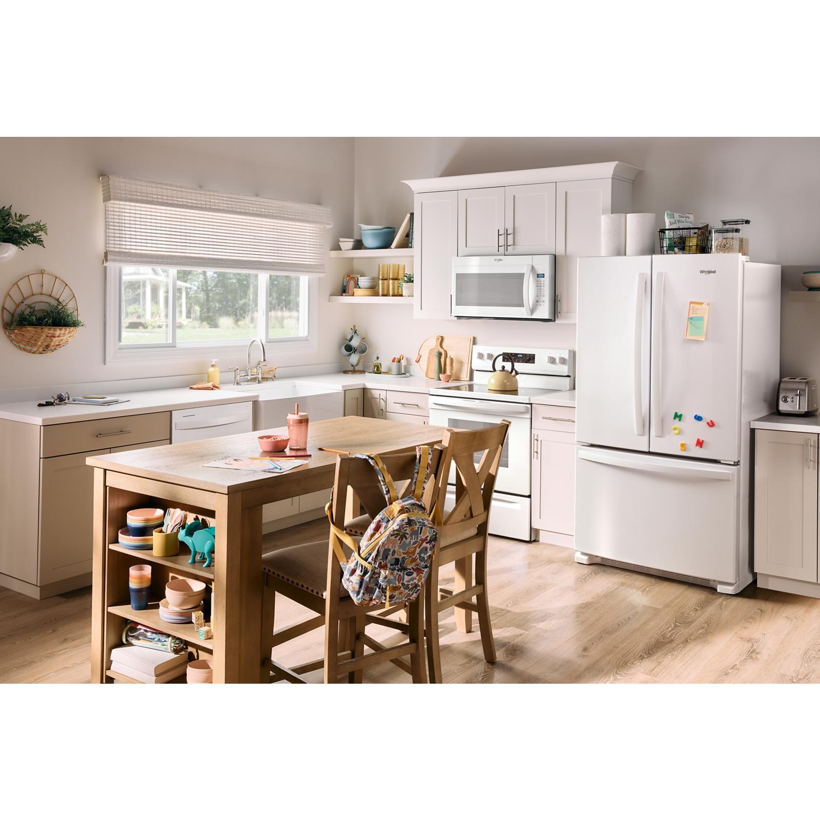 Whirlpool - 35.6 Inch 25.2 cu. ft French Door Refrigerator in White - WRFF3236RW