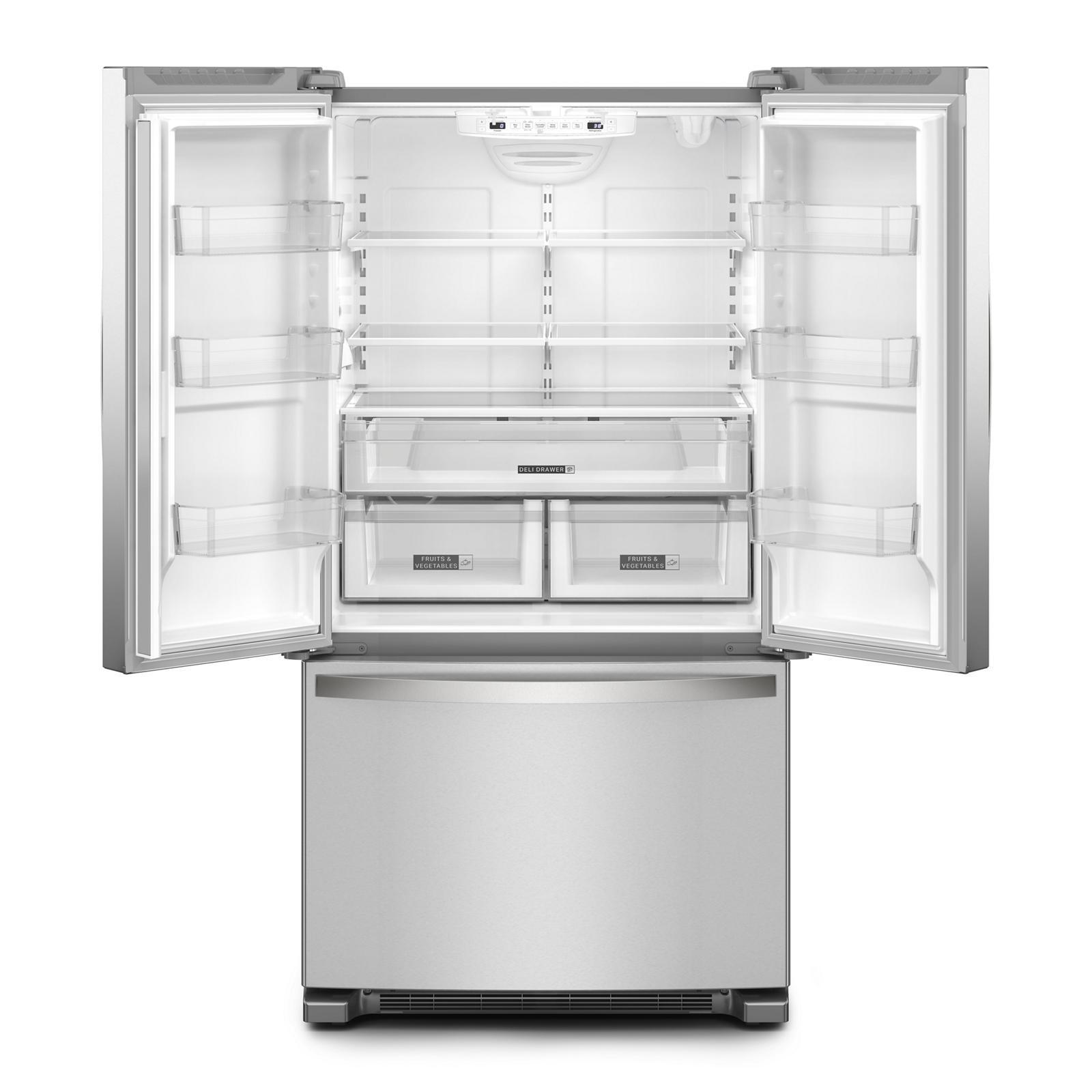 Whirlpool - 35.6 Inch 25.2 cu. ft French Door Refrigerator in FingerPrint Resistant Stainless - WRFF3236RZ