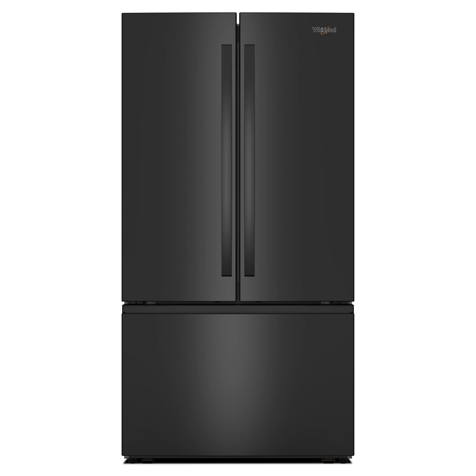 Whirlpool - 36 Inch 31 cu. ft French Door Refrigerator in Black - WRFF3336SB
