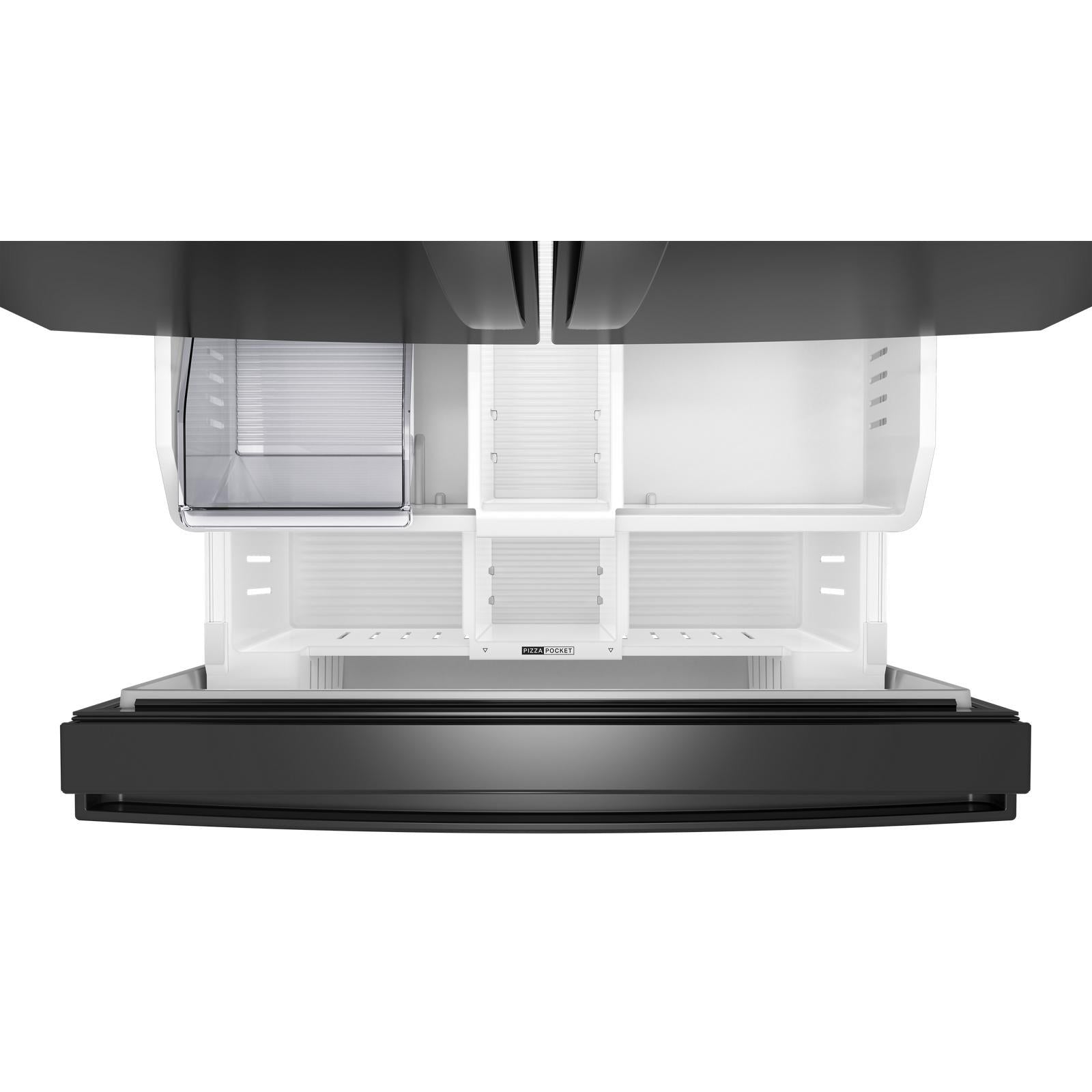 Whirlpool - 36 Inch 31 cu. ft French Door Refrigerator in Black - WRFF3336SB