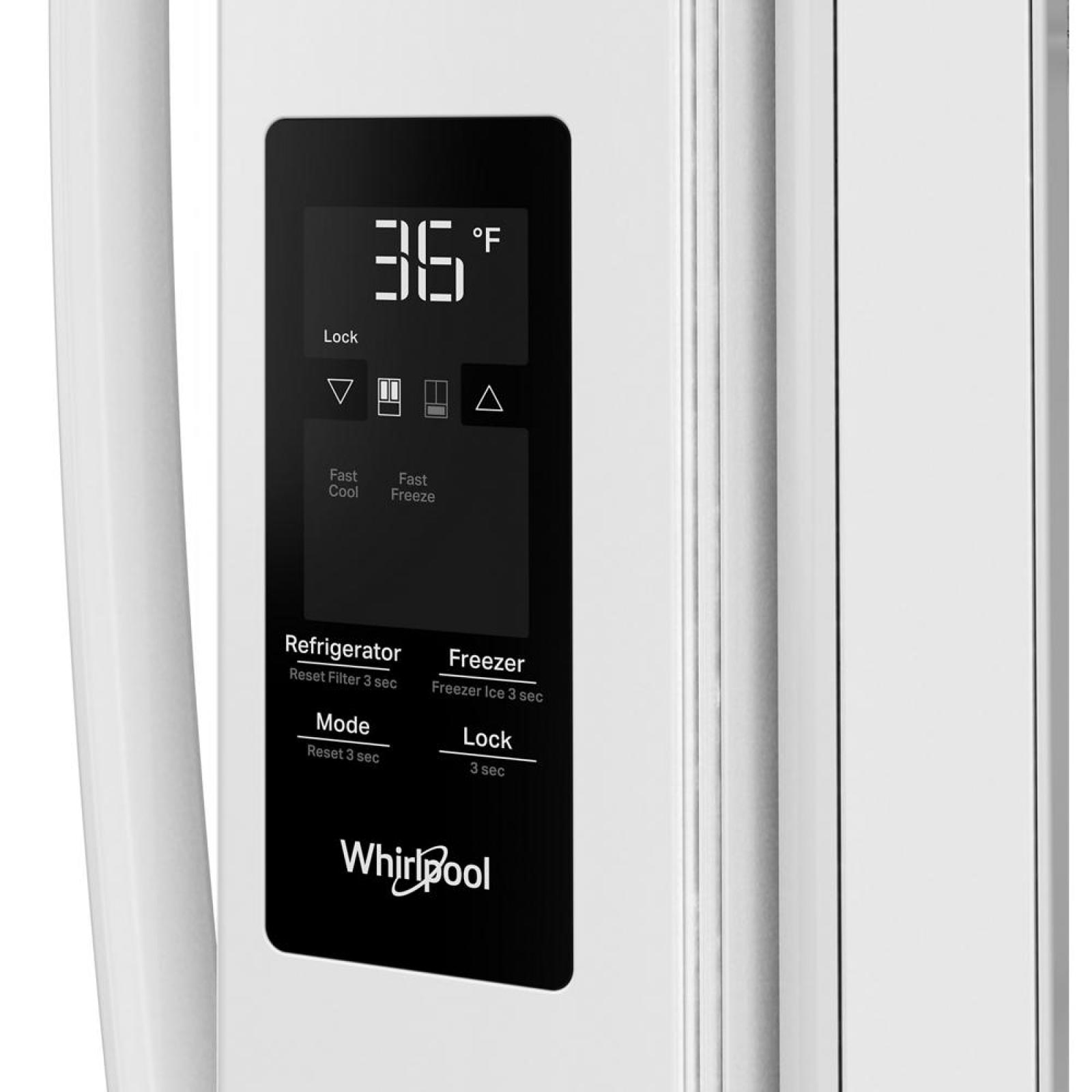 Whirlpool - 36 Inch 31 cu. ft French Door Refrigerator in White - WRFF3336SW
