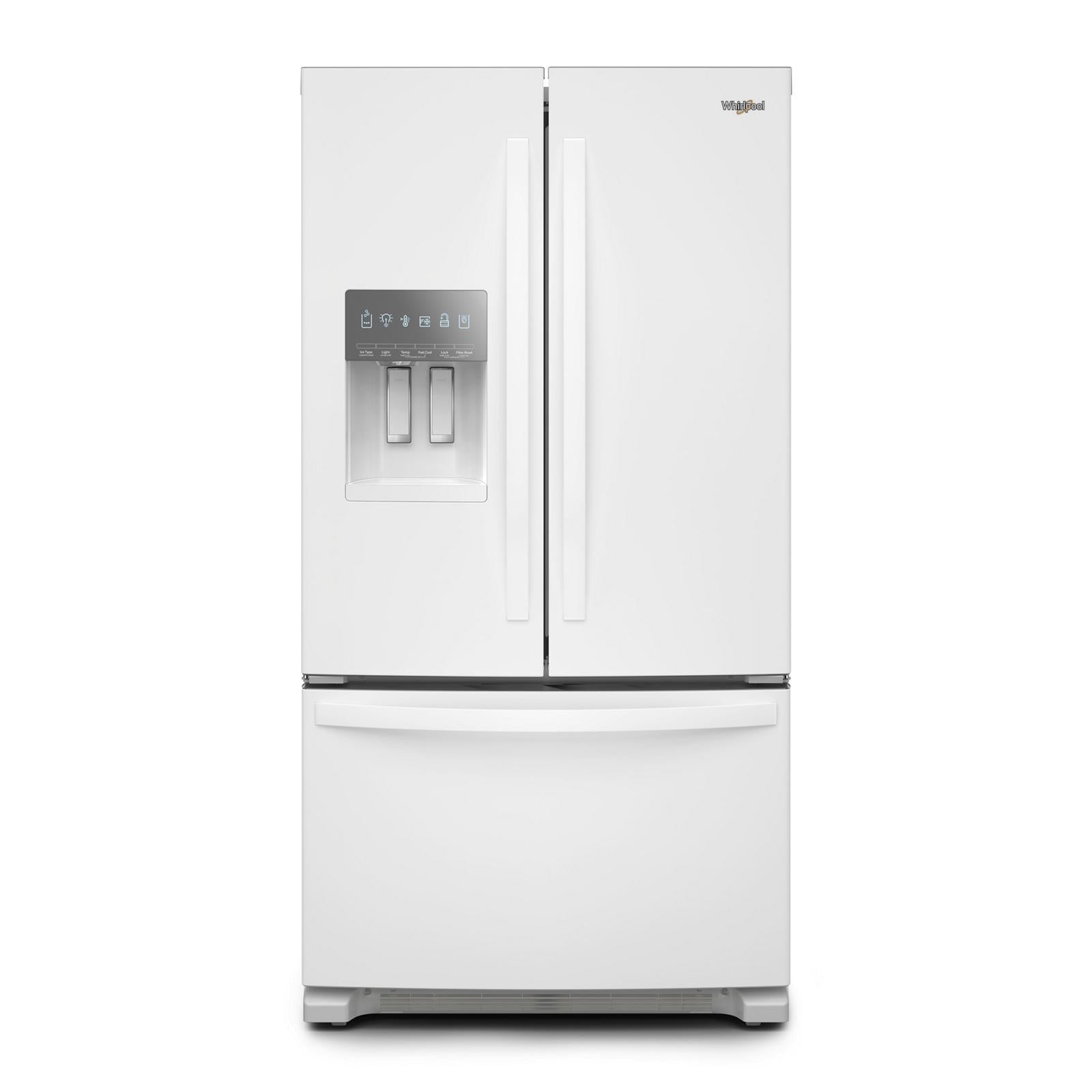 Whirlpool - 35.6 Inch 24.7 cu. ft French Door Refrigerator in White - WRFF3436RW