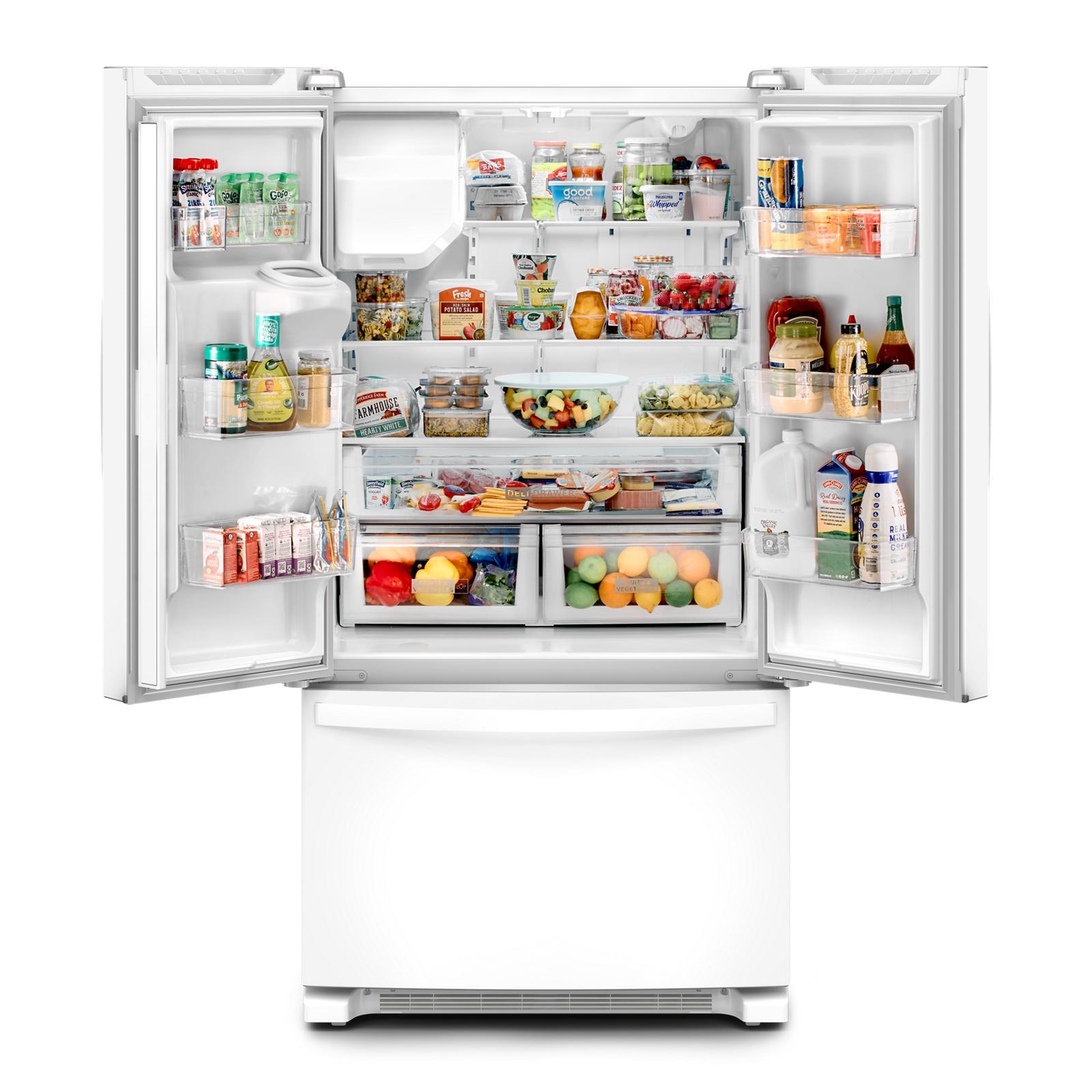 Whirlpool - 35.6 Inch 24.7 cu. ft French Door Refrigerator in White - WRFF3436RW