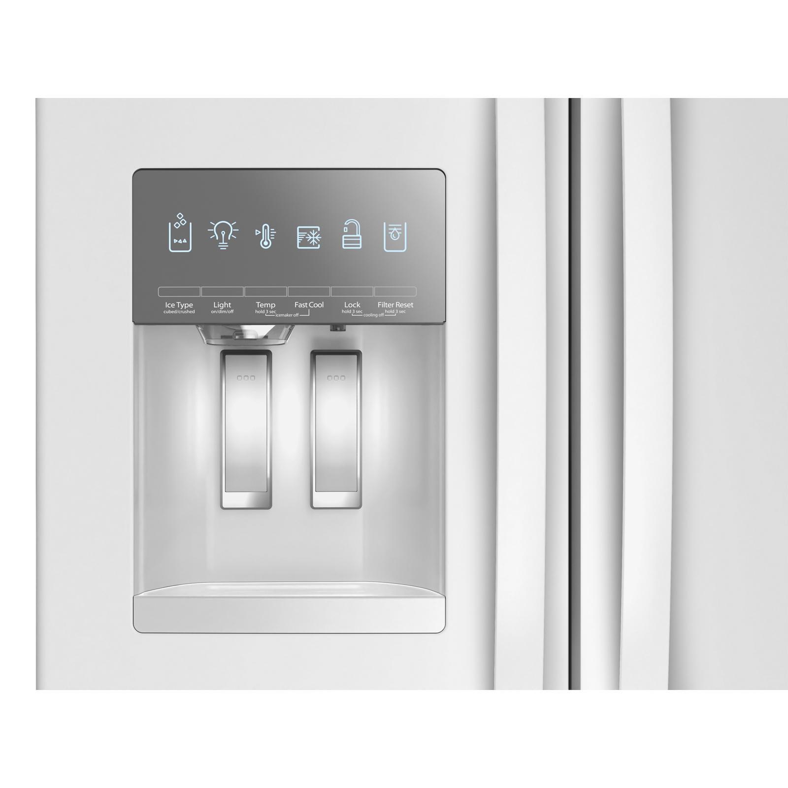 Whirlpool - 35.6 Inch 24.7 cu. ft French Door Refrigerator in White - WRFF3436RW