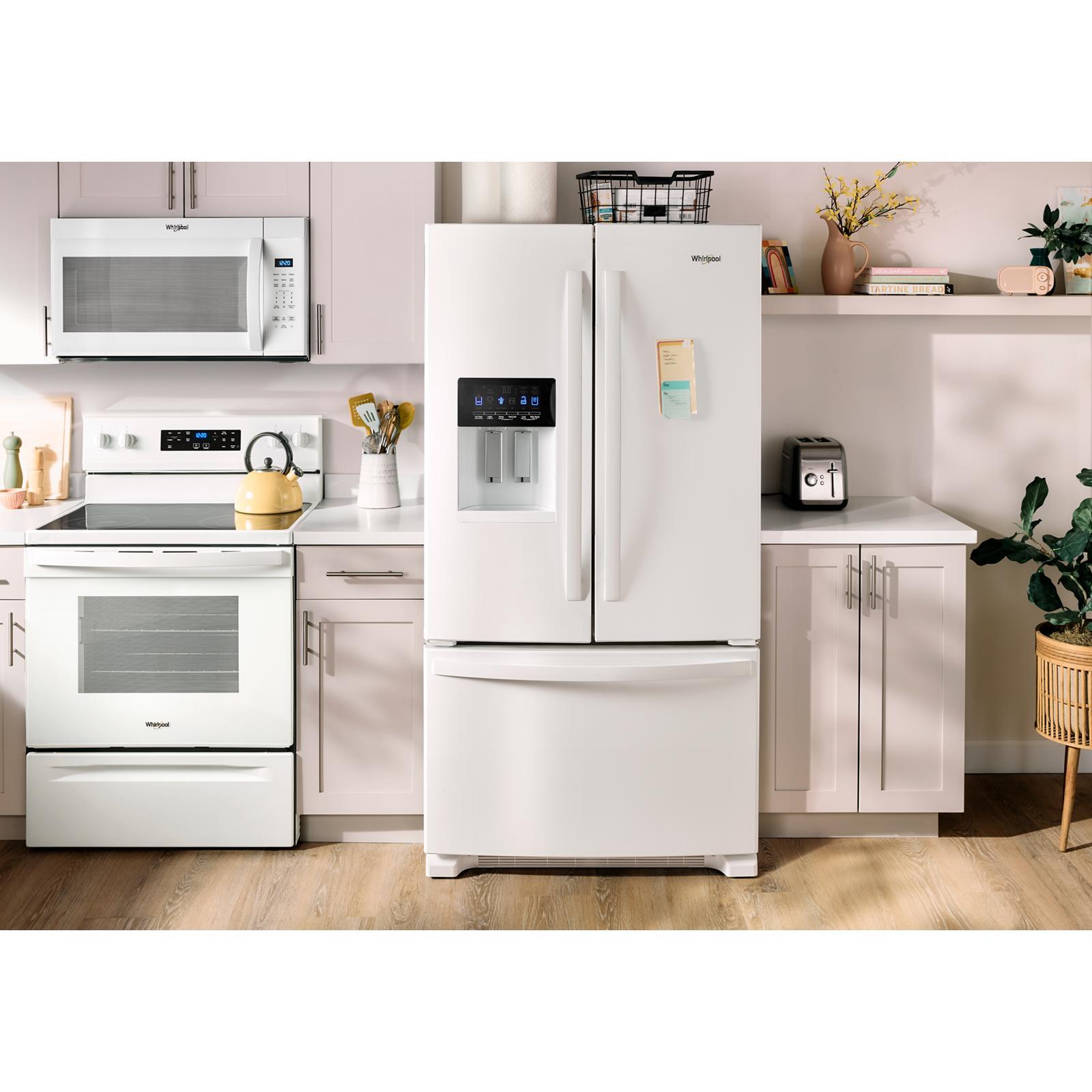 Whirlpool - 35.6 Inch 24.7 cu. ft French Door Refrigerator in White - WRFF3436RW