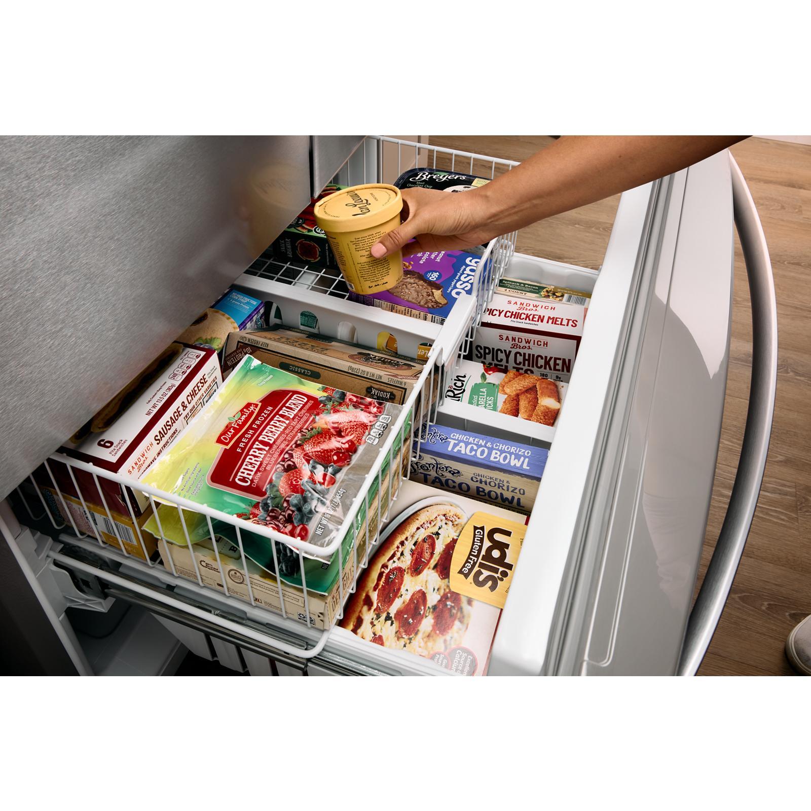 Whirlpool - 35.6 Inch 24.7 cu. ft French Door Refrigerator in FingerPrint Resistant Stainless - WRFF3436RZ