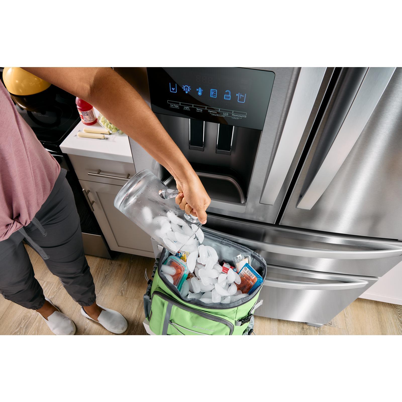 Whirlpool - 35.6 Inch 24.7 cu. ft French Door Refrigerator in FingerPrint Resistant Stainless - WRFF3436RZ
