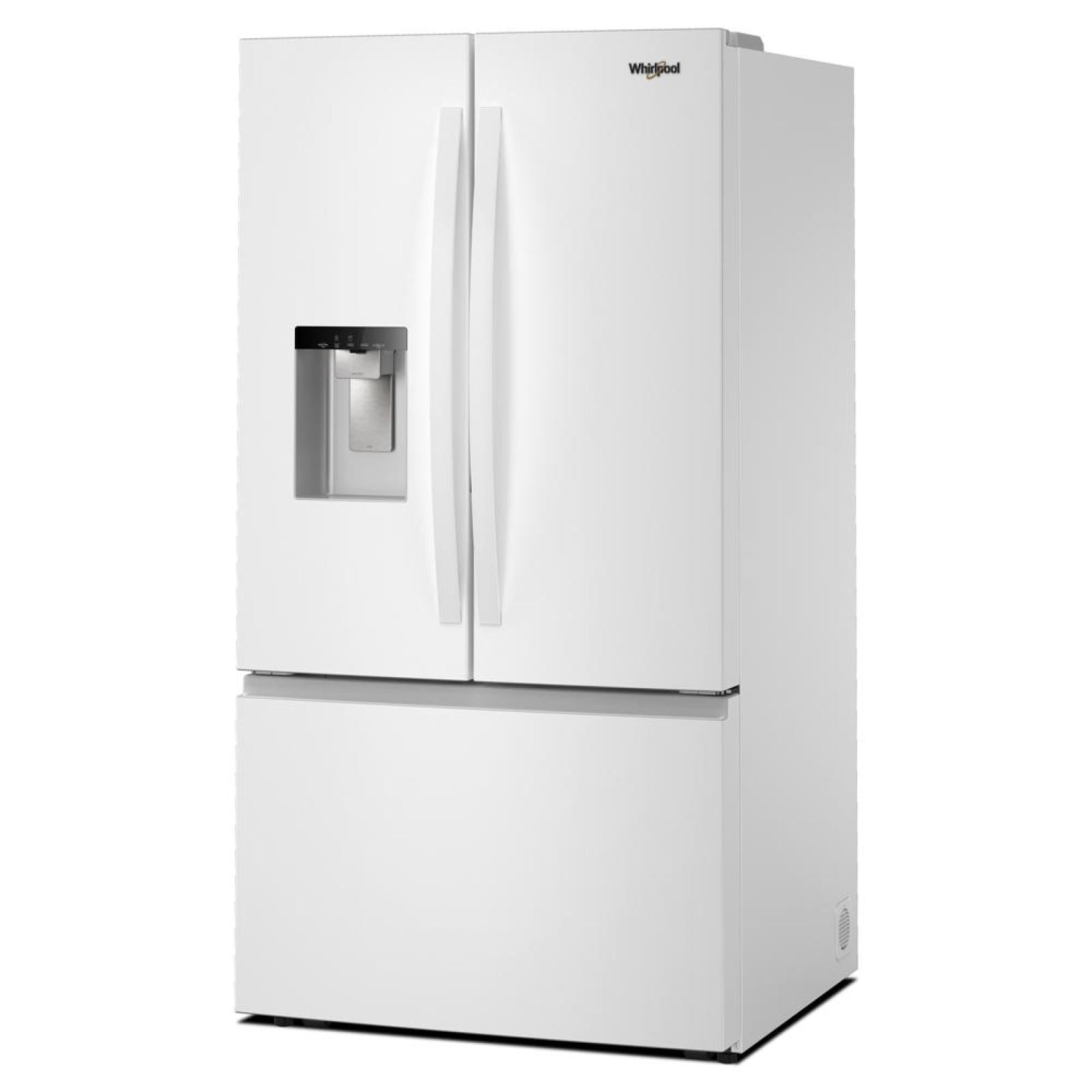 Whirlpool - 36 Inch 30 cu. ft French Door Refrigerator in White - WRFF3536SW