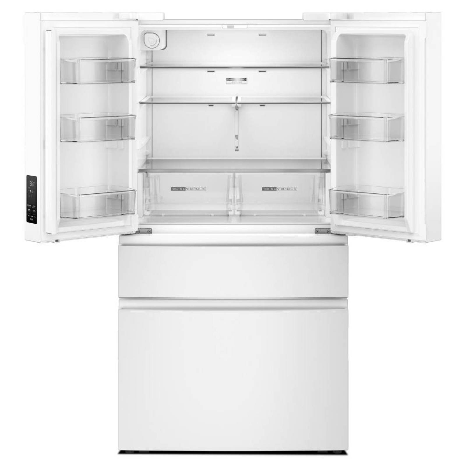 Whirlpool - 36 Inch 29.8 cu. ft French Door Refrigerator in White - WRMF3336SW