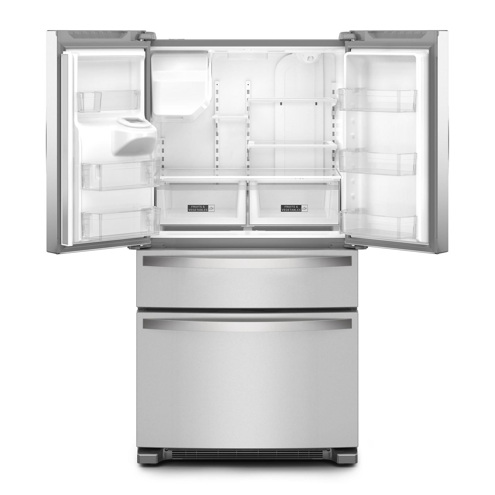 Whirlpool - 36 Inch 24.5 cu. ft French Door Bottom Mount Refrigerator in Stainless - WRMF3636RZ