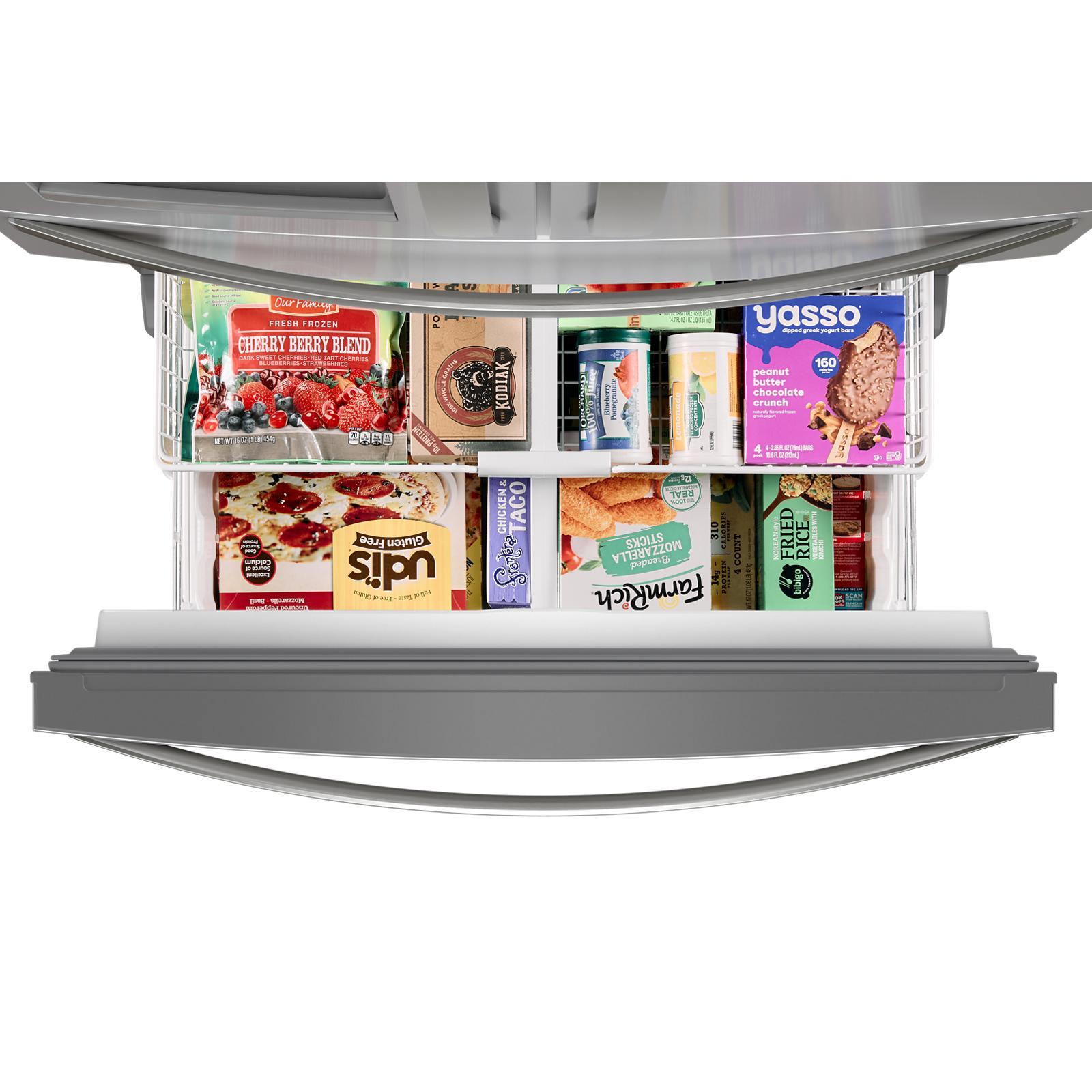 Whirlpool - 36 Inch 24.5 cu. ft French Door Bottom Mount Refrigerator in Stainless - WRMF3636RZ