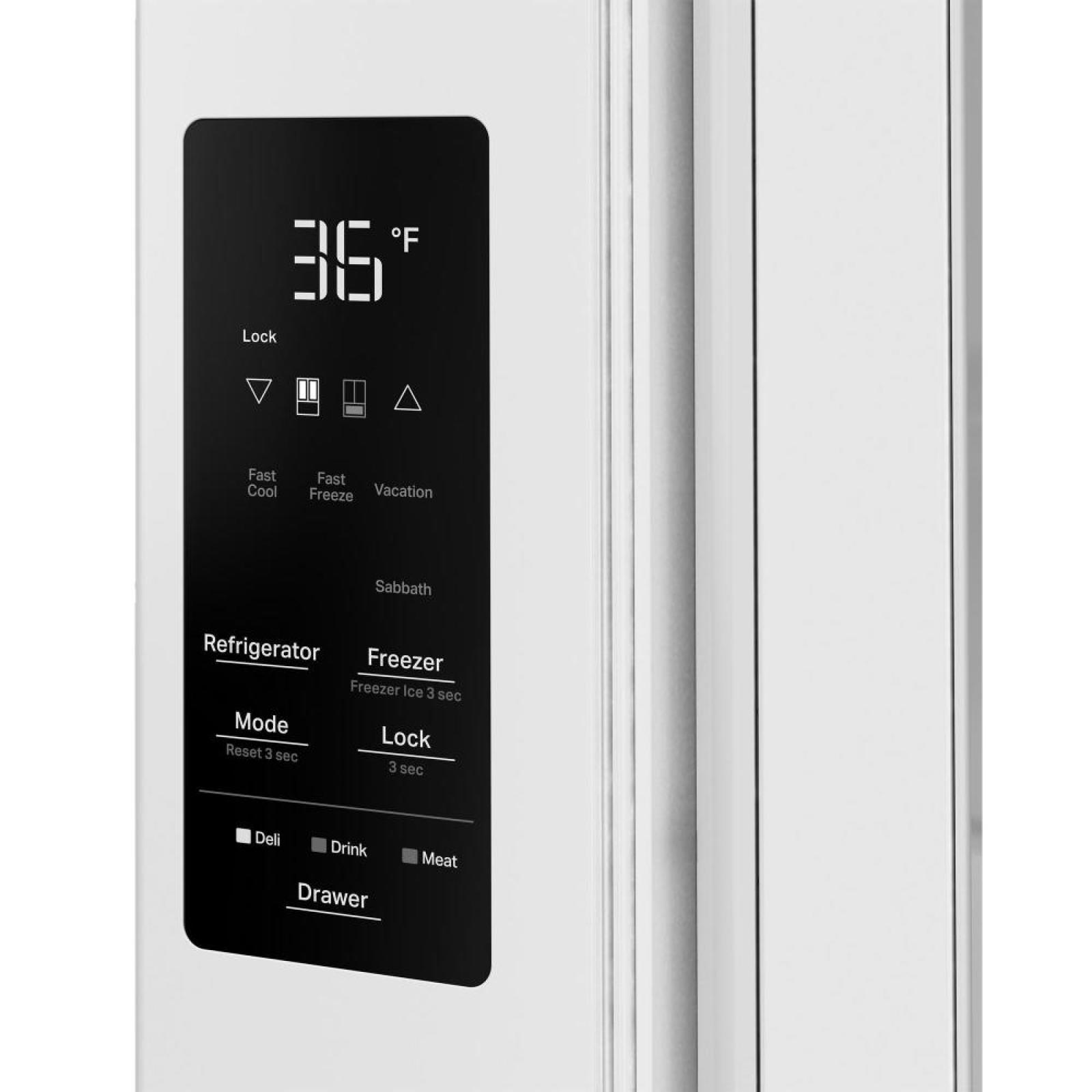 Whirlpool - 36 Inch 28.9 cu. ft French Door Refrigerator in White - WRMF3636SW