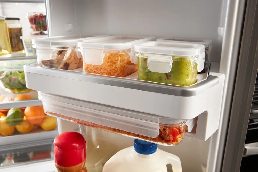 Whirlpool - 35.63 Inch 26 cu. ft French Door Refrigerator in Black Stainless - WRMF7736PV