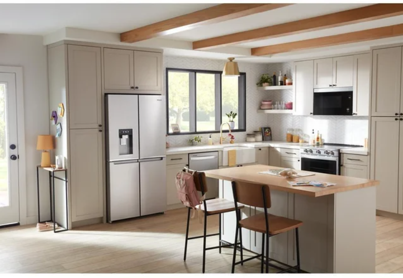 Whirlpool - 36 Inch 19.1 cu. ft French Door Refrigerator in Stainless - WRQC7836RZ