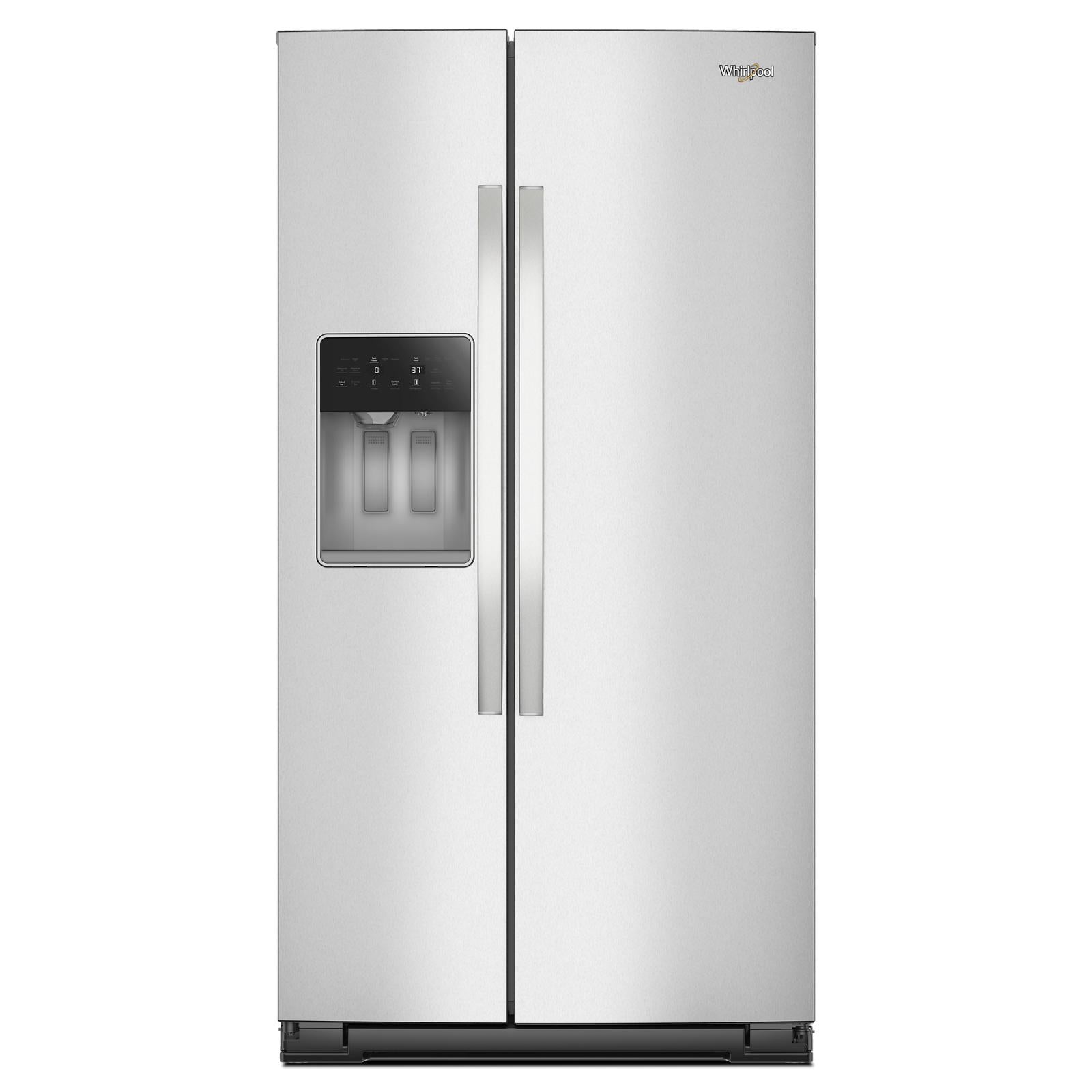 Whirlpool - 36 Inch 20.9 cu. ft Side by Side Refrigerator in Stainless - WRSC6536RZ