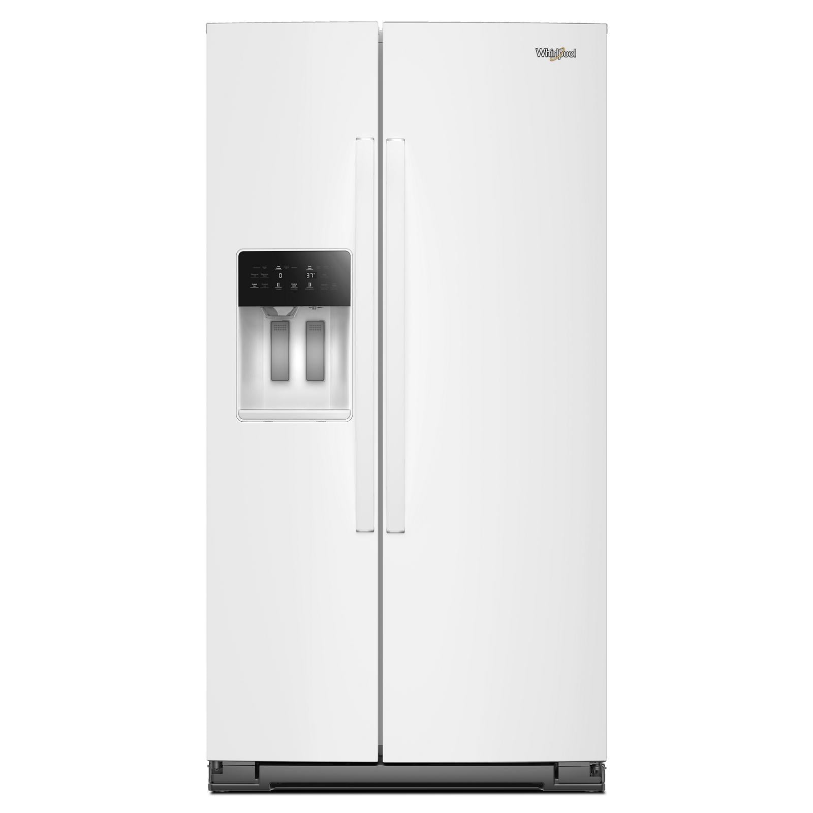 Whirlpool - 36 Inch 28.7 cu. ft Side by Side Refrigerator in White - WRSF5536RW