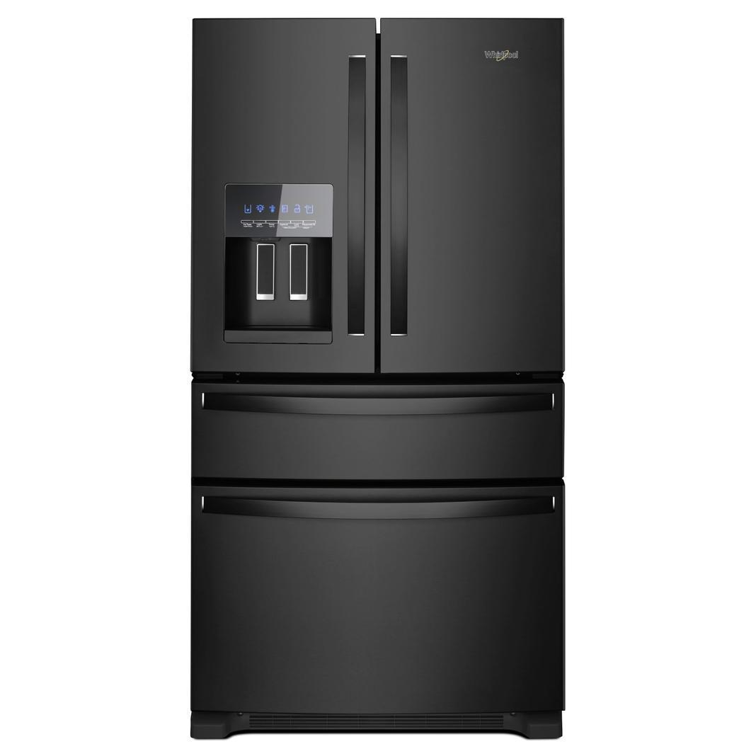 Whirlpool - 35.63 Inch 25 cu. ft French Door Refrigerator in Black - WRX735SDHB