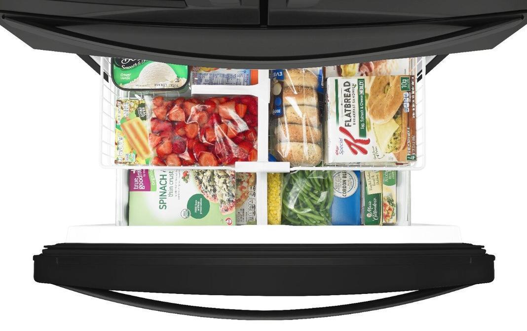 Whirlpool - 35.63 Inch 25 cu. ft French Door Refrigerator in Black - WRX735SDHB