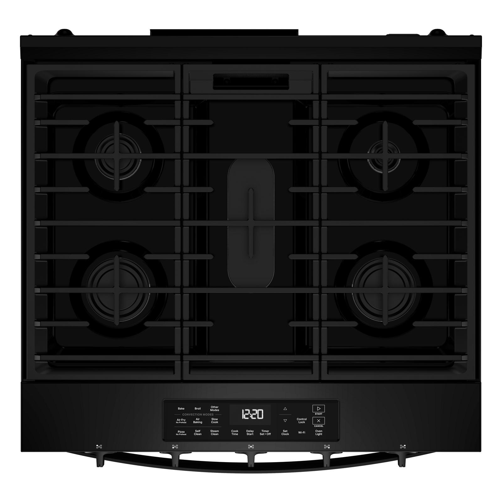 Whirlpool - 5 cu. ft Gas Range in Black - WSGS5030SB