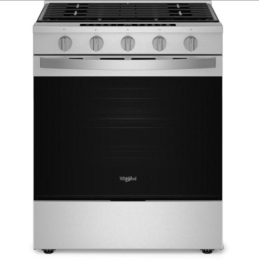 Whirlpool - 5 cu. ft Gas Range in Stainless - WSGS7530RZ