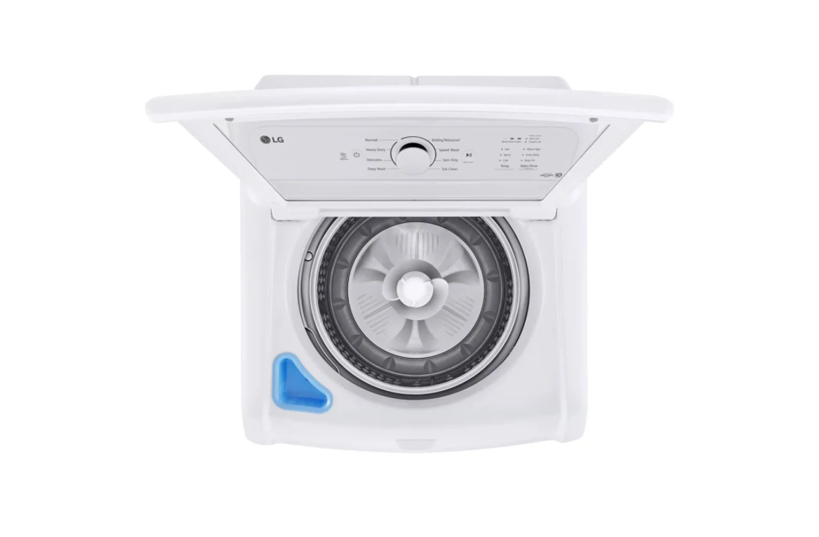 LG - 4.1 cu. Ft Top Load Washer in White - WT6105CW