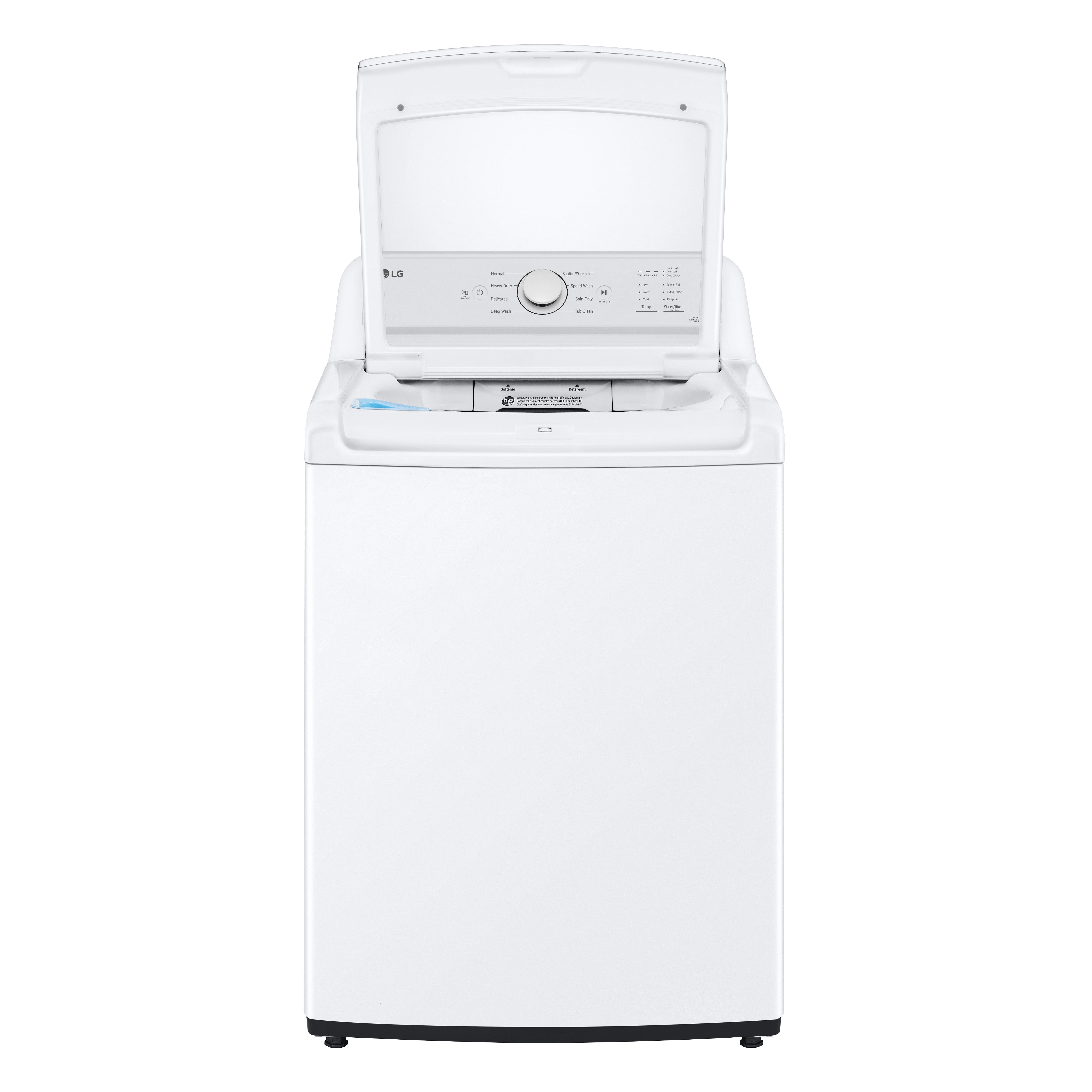 LG - 4.1 cu. Ft Top Load Washer in White - WT6105CW