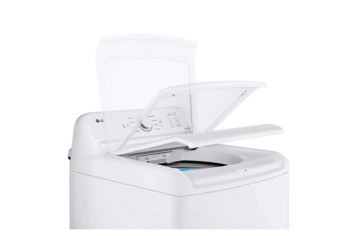 LG - 4.1 cu. Ft Top Load Washer in White - WT6105CW