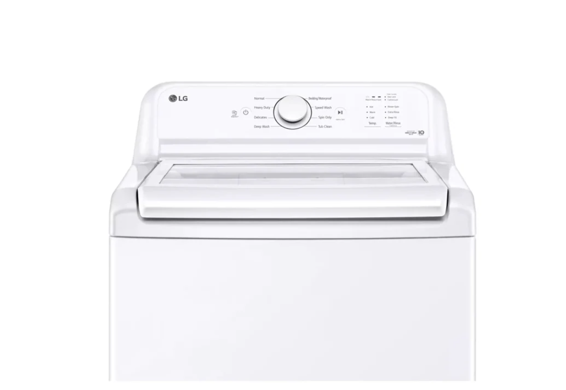 LG - 4.1 cu. Ft Top Load Washer in White - WT6105CW