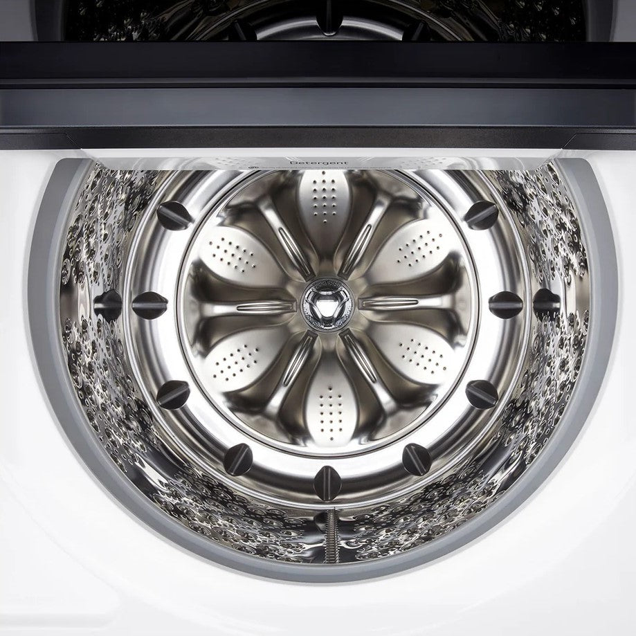 LG - 6.3 cu. Ft Top Load Washer in White - WT8400CW