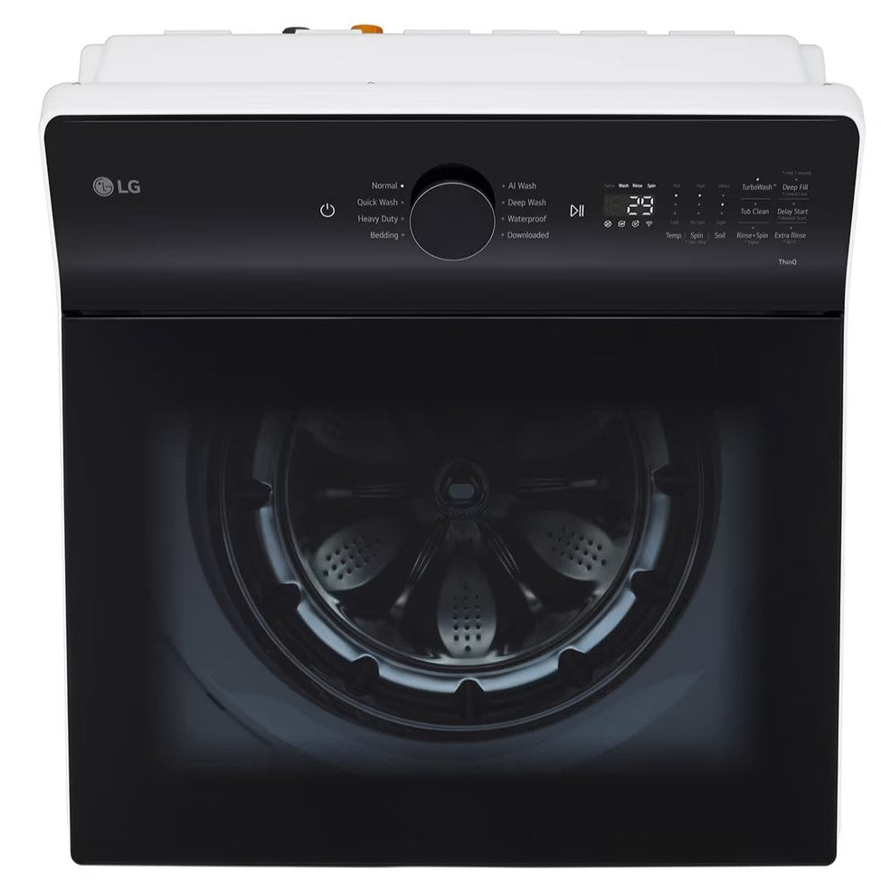 LG - 6.3 cu. Ft Top Load Washer in White - WT8400CW