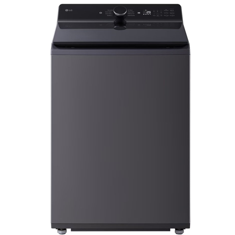 LG - 6.1 cu. Ft Top Load Washer in Black - WT8405CB