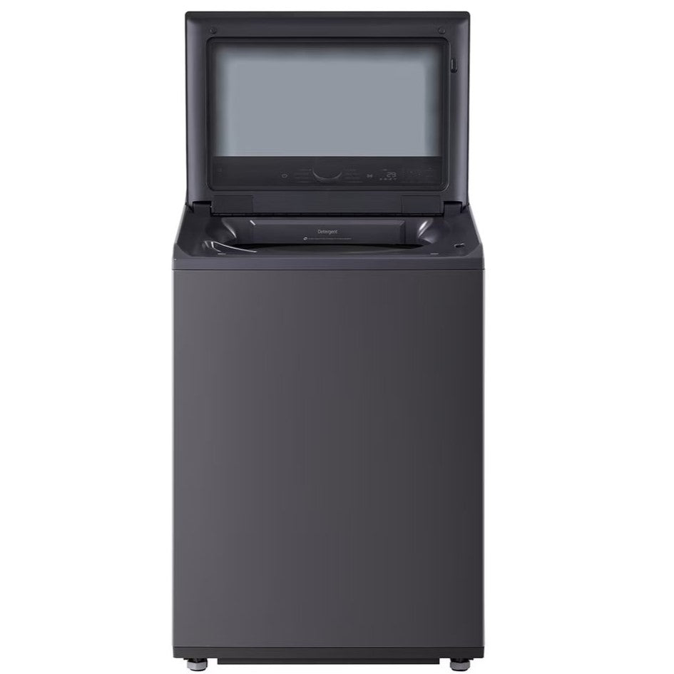 LG - 6.1 cu. Ft Top Load Washer in Black - WT8405CB