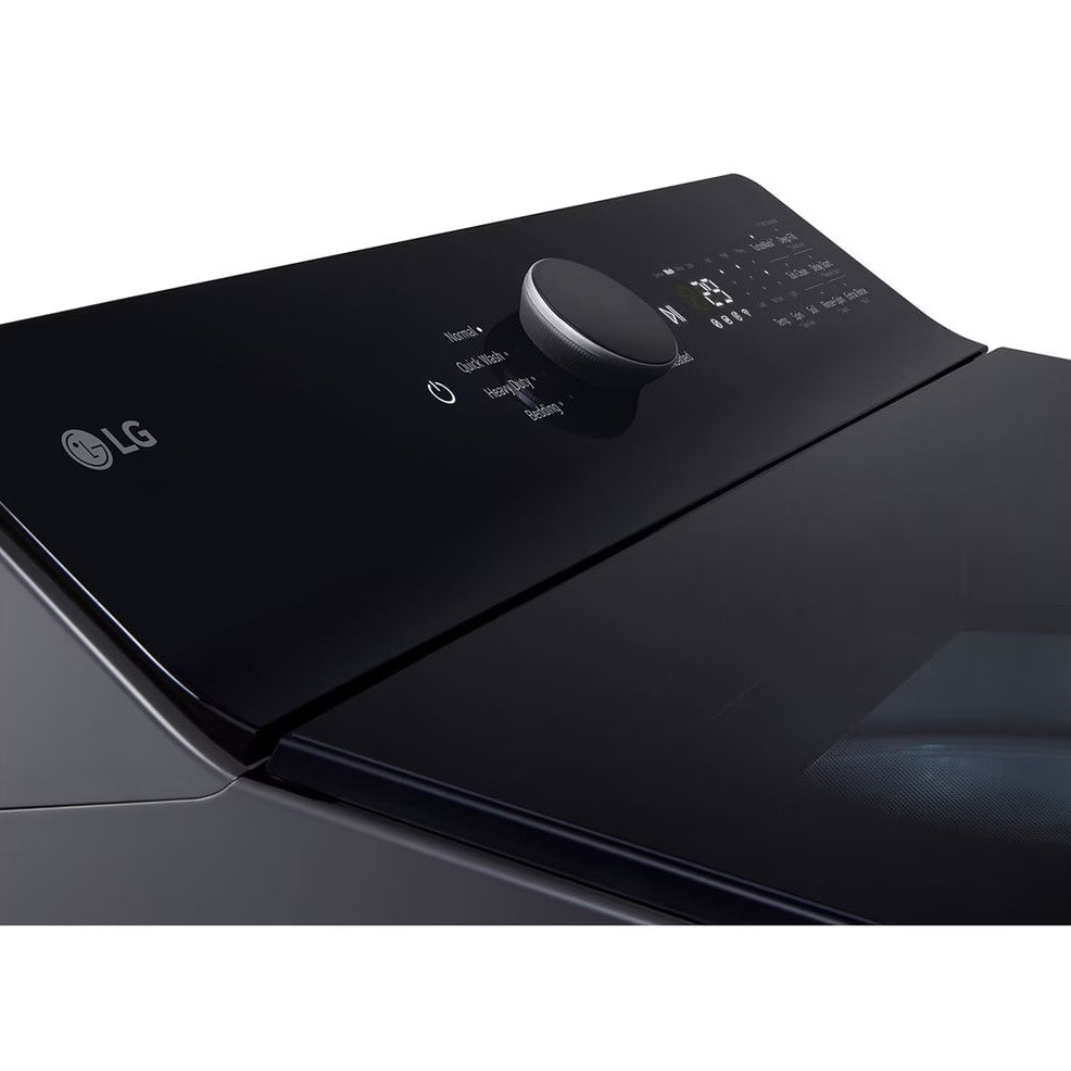 LG - 6.1 cu. Ft Top Load Washer in Black - WT8405CB