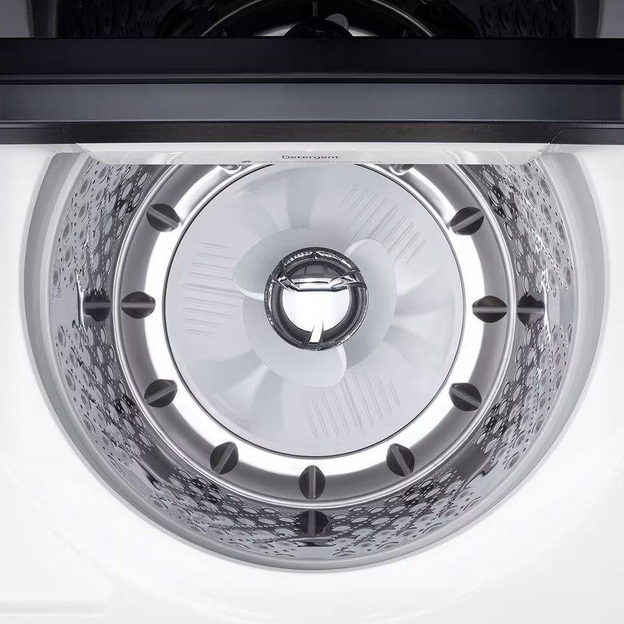 LG - 6.1 cu. Ft Top Load Washer in White - WT8405CW