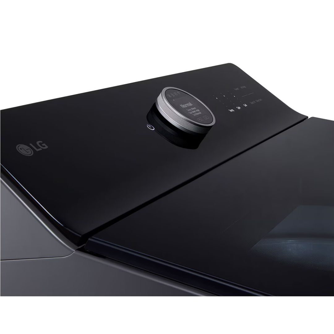 LG - 6.3 cu. Ft Top Load Washer With ezDispense in Black - WT8600CB