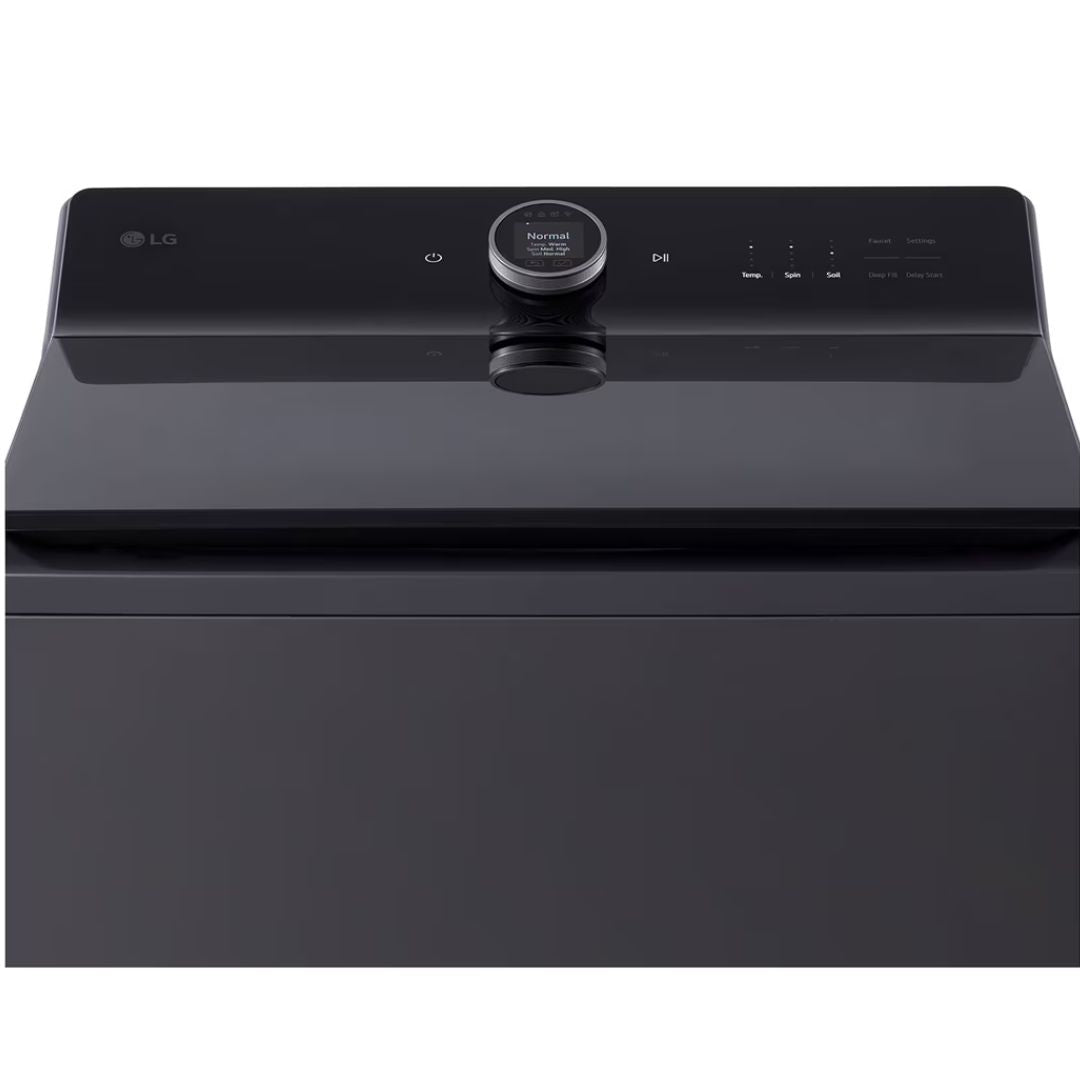 LG - 6.3 cu. Ft Top Load Washer With ezDispense in Black - WT8600CB