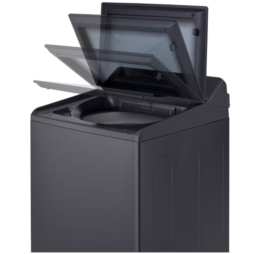 LG - 6.3 cu. Ft Top Load Washer With ezDispense in Black - WT8600CB